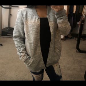 Avon Signature Gray Zip Up Jacket